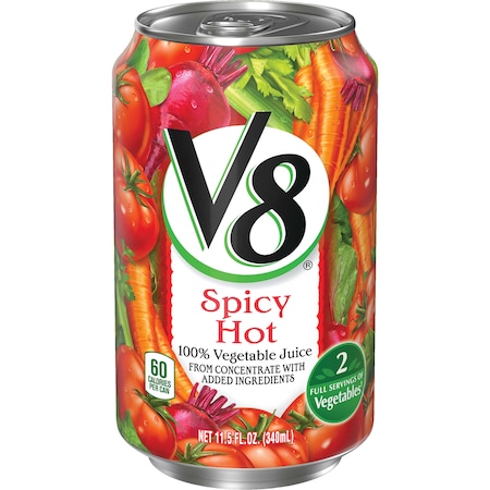 V8 V8 Spicy Hot Vegetable Juice 11.5 oz. Can, PK24 000004285